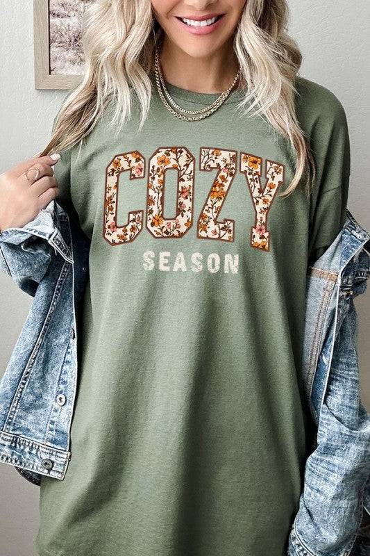 Cozy Season Graphic Plus Heavy Cotton Tee